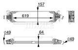 INTERCOOLER FITS INFINITI(144614GC0A ) - MAHLE/ BEHR