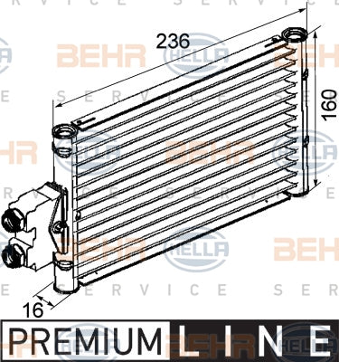 BEHR OIL COOLER Fits MERCEDES BENZ E-CLASS/M-CLASS 05-11 8MO 376 747-201