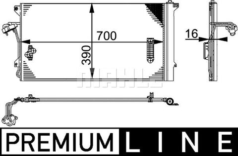 CONDENSER FITS AUDI Q7 (4L0260401A)- (MAHLE/BEHR)