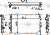 BEHR RADIATOR Fits FORD MONDEO/LAND ROVER FREELANDER 2/EVOQUE/VOLVO S60 06-15