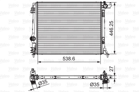 RENAULT RADIATOR- 701662