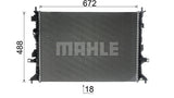 RADIATOR FITS FORD - MAHLE/ BEHR (JX6Z8005B/JX618005BD)