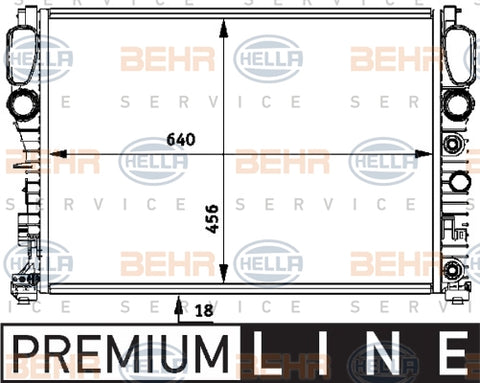 BEHR RADIATOR Fits MERCEDES-BENZ E-CLASS/CLS350 8MK376718011 8MK 376 718-011