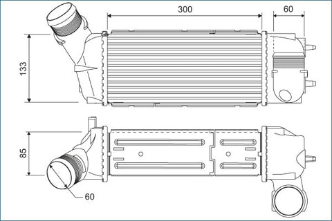 VALEO INTERCOOLER FITS CITREON, PEUGEOT (0384K0)