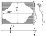 CONDENSER FITS MERCEDES (A2215001354 )- MAHLE/BEHR