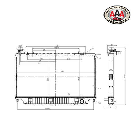 RADIATOR Fits HOLDEN COMMODORE (2006 - on) MANUAL