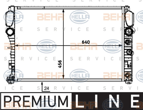 BEHR RADIATOR Fits MERCEDES BENZ E-CLASS E280/CLS 350 8MK 376 718-021