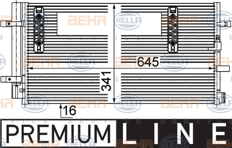 BEHR CONDENSER Fits AUDI A4/A5/Q5 09-17 8FC 351 303-501