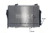 CONDENSER FITS MERCEDES (A2025007803)- MAHLE/BEHR