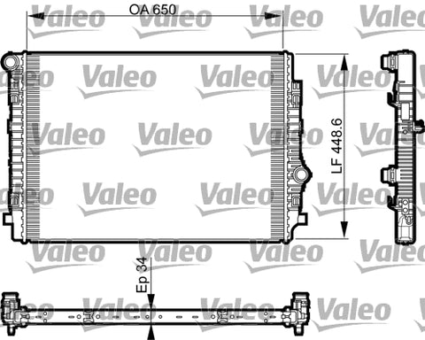 VALEO RADIATOR Fits SKODA KODIAQ/OCTAVIA NE/SKODA SUPERB/VW PASSAT 2.0L 735549