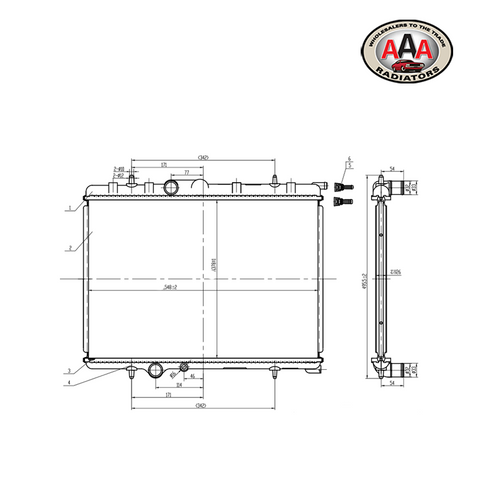 RADIATOR Fits PEUGEOT 206 (2004 - on)