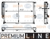 BEHR RADIATOR Fits BMW 5 E34/7 E32 87-93 8MK 376 713-071