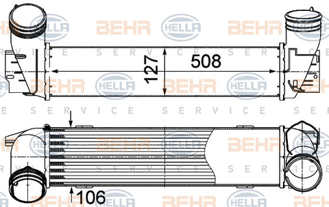 BEHR/MAHLE INTERCOOLER 8ML 376 988-084/8ML376988084