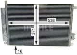 CONDENSER FITS FIAT (MAHLE/BEHR)
