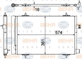 BEHR CONDENSER Fits PEUGEOT 508 2.0L 10-17 8FC 351 319-451