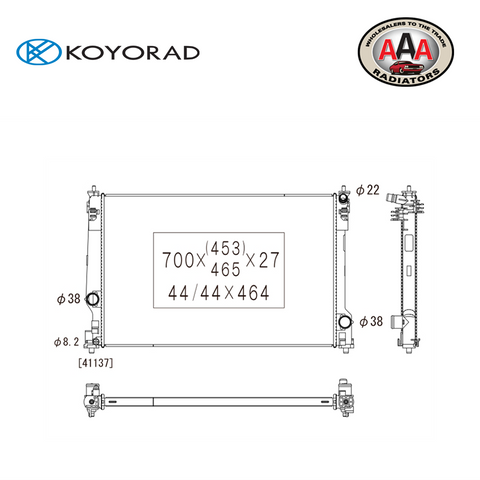 AAA (KOYORAD) RADIATOR Fits TOYOTA CAMRY ASV70,GSV70 2.5L/3.5L (2017 - on)