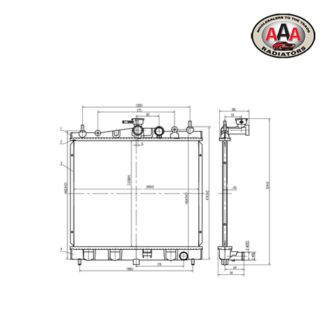 RADIATOR Fits NISSAN MICRA K12 (2007 - 2010) MANUAL