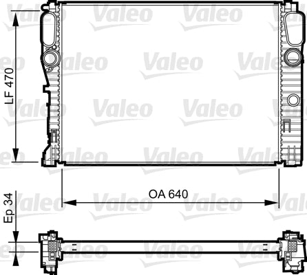 VALEO RADIATOR Fits MERCEDES BENZ CLS 350/500/E-CLASS E500 05-10 735382