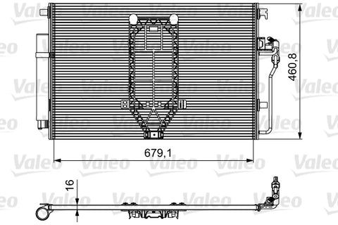 VALEO CONDENSER Fits MERCEDES BENZ SPRINTER 3-5t/5-t 06-on 812502