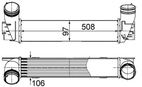 INTERCOOLER FITS BMW 3 (17517800680)