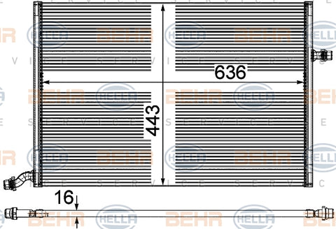 BEHR INTERCOOLER fits MERCEDES-BENZ  8MK 376 908-111