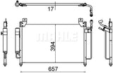 CONDENSER FITS MAZDA CX-7 (MAHLE/BEHR)