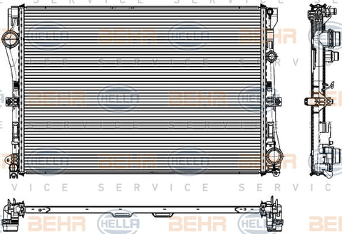 BEHR RADIATOR Fits MERCEDES BENZ C-CLASS C200/C250/C300 14-on 8MK 376 908-091