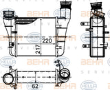 BEHR INTERCOOLER Fits AUDI A4 B6/B7 8EC/8ED 04-09 8ML 376 899-121/8ML376899121