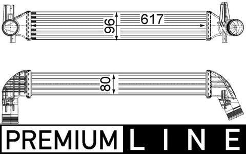INTERCOOLER FITS VOLKSWAGEN POLO/AUDI A1 (MAHLE/BEHR)