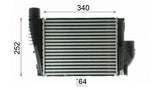 INTERCOOLER FITS PEUGEOT/ CITREON (MAHLE/BEHR)