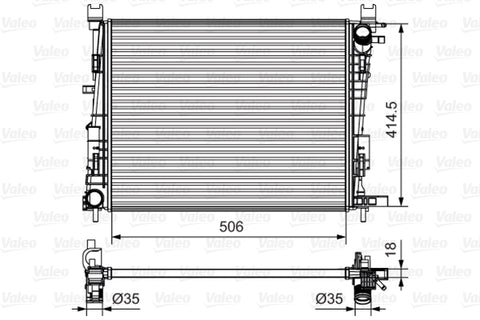 VALEO RADIATOR Fits RENAULT CAPTUR J5/H5/CLIO X98 13-on 735634