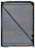 BEHR RADIATOR Fits MERCEDES BENZ ACTROS 3357 BELL B40 96-on 8MK 376 721-491