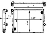 RADIATOR FITS BMW E46(8MK376716251) - MAHLE/ BEHR