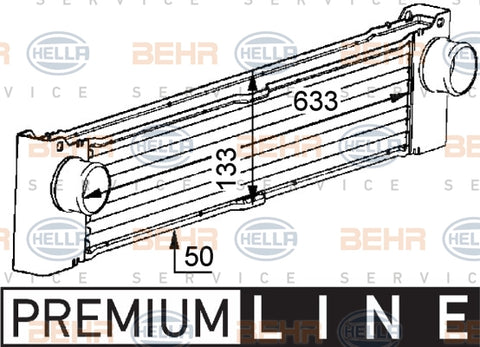 BEHR Intercooler Fits MERCEDES BENZ VITO/MIXTO 03-15 8ML 376 723-521