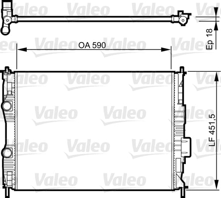 VALEO RADIATOR FITS NISSAN QASHQAI (21410JD20B)