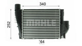 INTERCOOLER FITS PEUGEOT/ CITREON (MAHLE/BEHR)