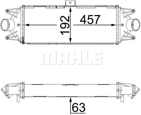 INTERCOOLER FITS IVECO DAILY (8ML376900441) - MAHLE/BEHR