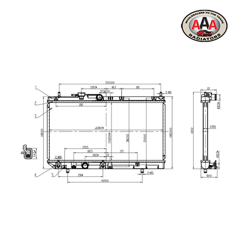 RADIATOR Fits DAIHATSU CHARADE (1993 - 1998)