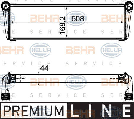 BEHR RADIATOR Fits PORSCHE 911,997 3.6T 07-12 8MK 376 756-541/8MK376756541