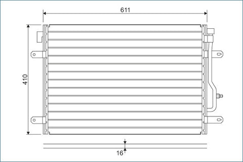 CONDENSER FITS AUDI A4 (VALEO)