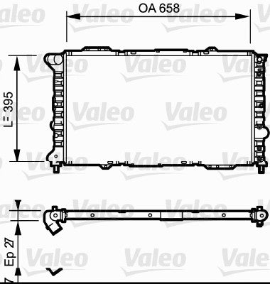 VALEO RADIATOR Fits ALFA ROMEO 166,936 3.0L V6 24V 99-07 Petrol 732696