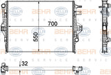 BEHR RADIATOR Fits PORSCHE CAYENNE 92A 3.0L/VW TOUAREG 3.0L 11-on 8MK376756341