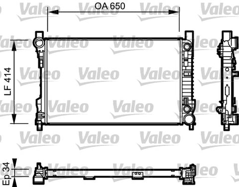 VALEO RADIATOR FITS MERCEDES W203