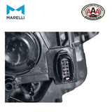 MAGNETI MARELLI HEADLIGHTS Right, PW24W, H7/H7, with bulbs, with motor for headlamp levelling, Halogen