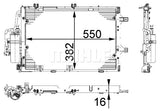 CONDENSER FITS HOLDEN BARINA - (MAHLE/BEHR)