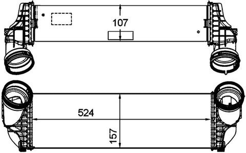 INTERCOOLER FITS BMW (17517809321) - MAHLE/ BEHR