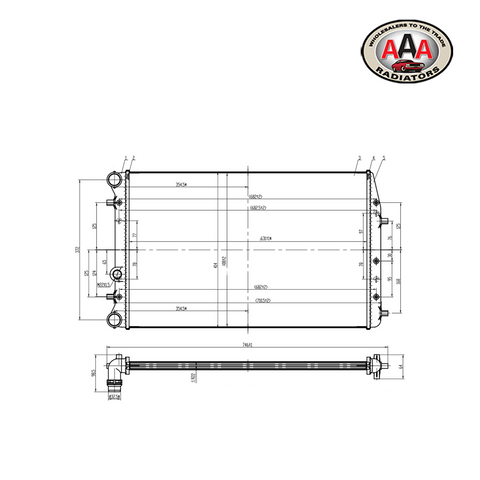 RADIATOR Fits VOLKSWAGEN POLO (2000 - 2002)