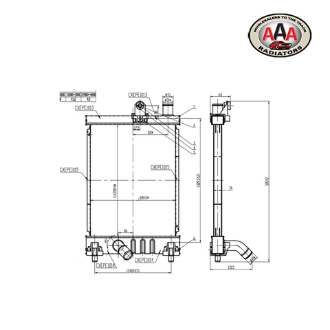 RADIATOR Fits TOYOTA HI-ACE (2005 - 2019)