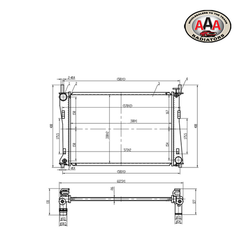 RADIATOR Fits MAZDA 2 (2003 - 2007)