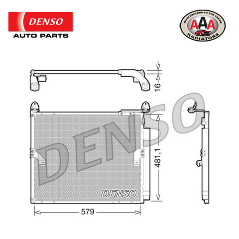 AAA (DENSO) CONDENSER Fits TOYOTA PRADO GRJ150 (2009 - 2015)